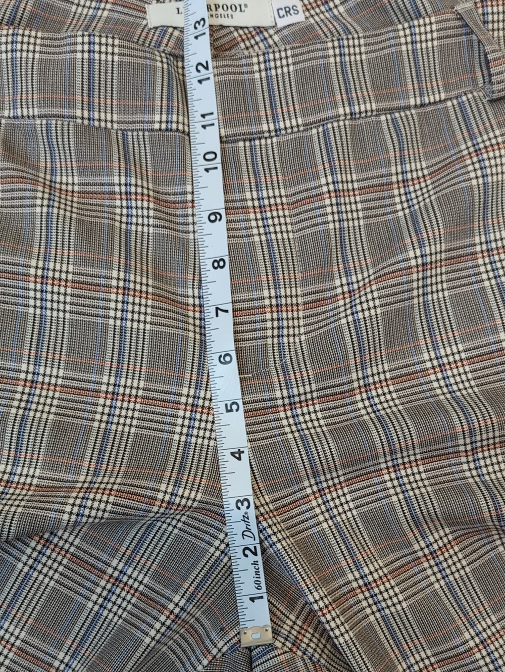 Liverpool Los Angeles Ankle Pants in Navy/ Cream Glenn Plaid Size 18W - Picture 9 of 10